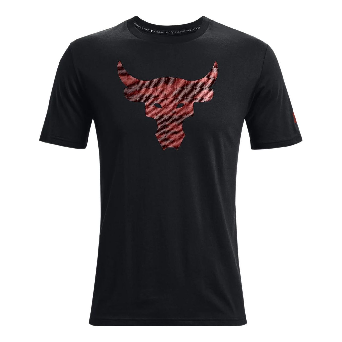 Under Armour Project Rock Brahma Bull T-shirt 'Black Red' 1371214-001