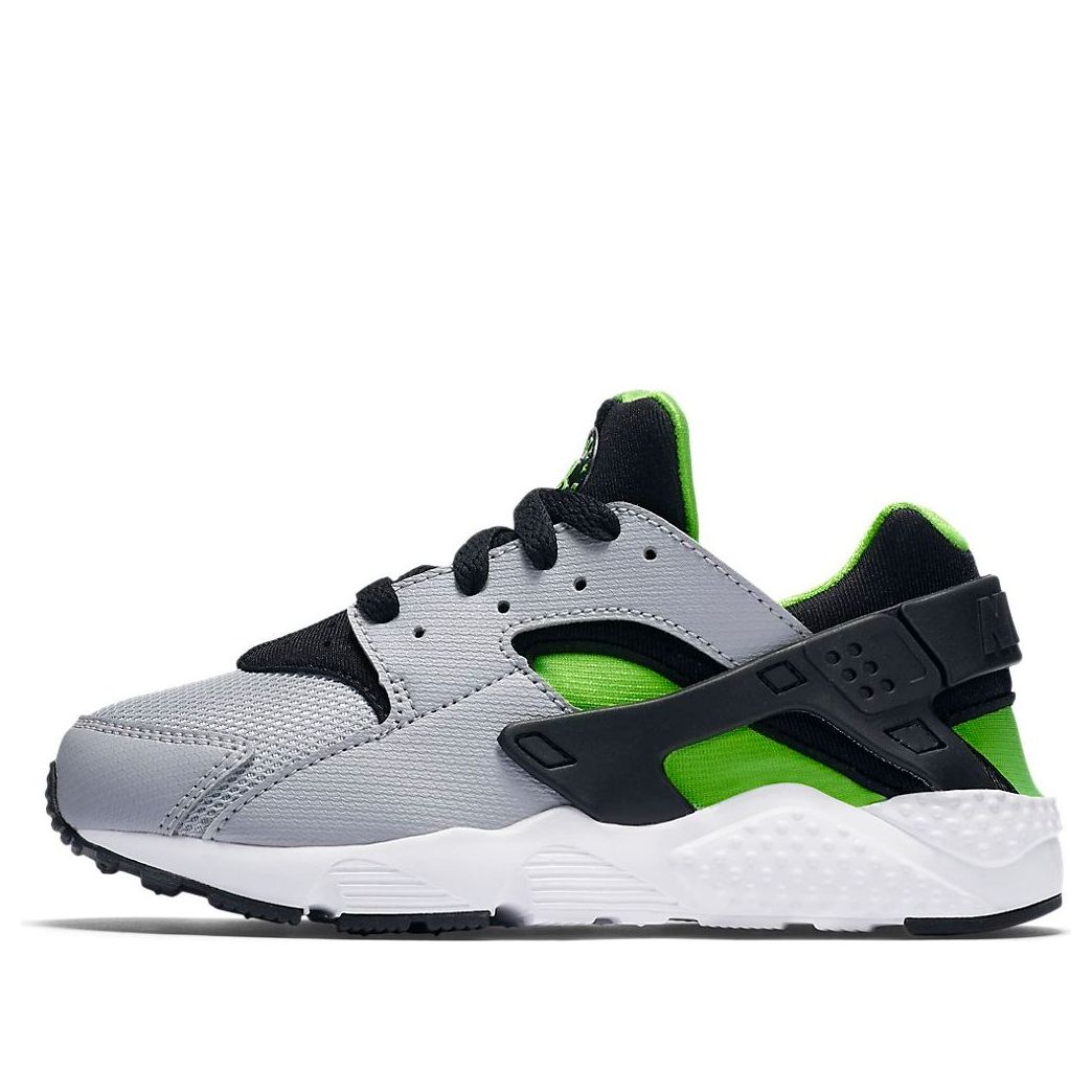 (PS) Nike Huarache Run 'Wolf Grey Electric Green' 704949-015