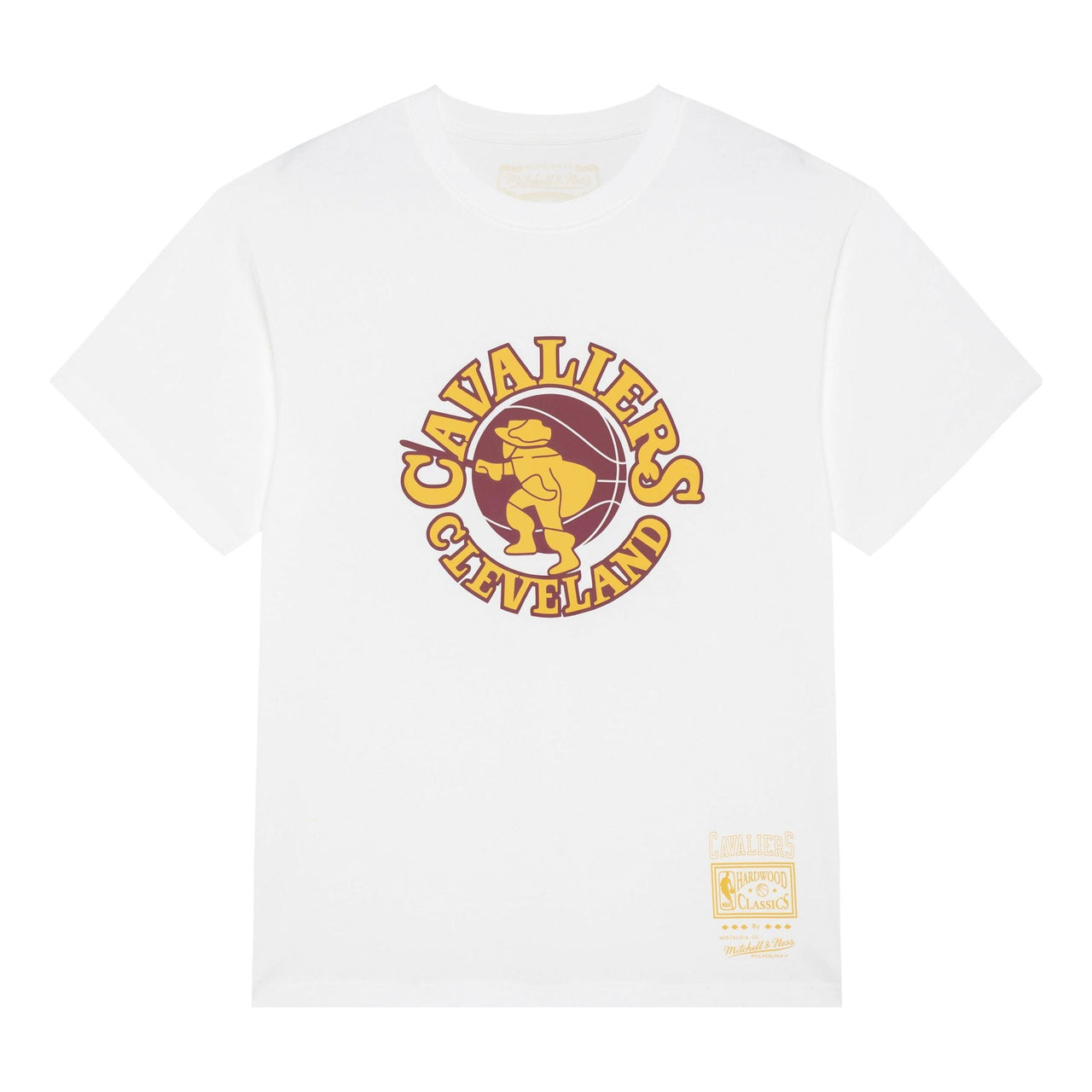 Mitchell & Ness x Nba Cleveland Cavaliers Vintage Logo Ringer T-shirt 'White' MNJYSST230164-WHITE