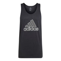 adidas Alphabet Large Logo Straight Sports Black Vest HB9192