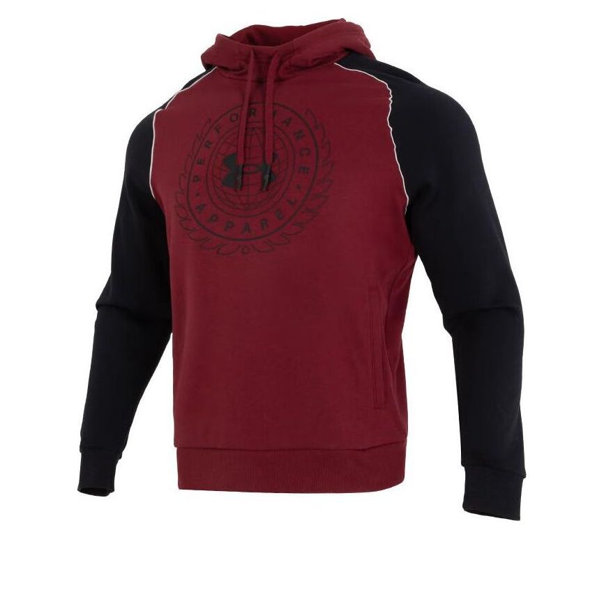 Under Armour Rival Logo Hoodie 'Burgundy' 1373831-626