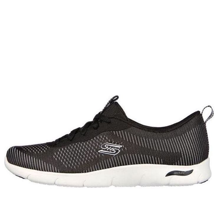 (WMNS) Skechers Arch Fit Refine 'Black White' 104390-BLK