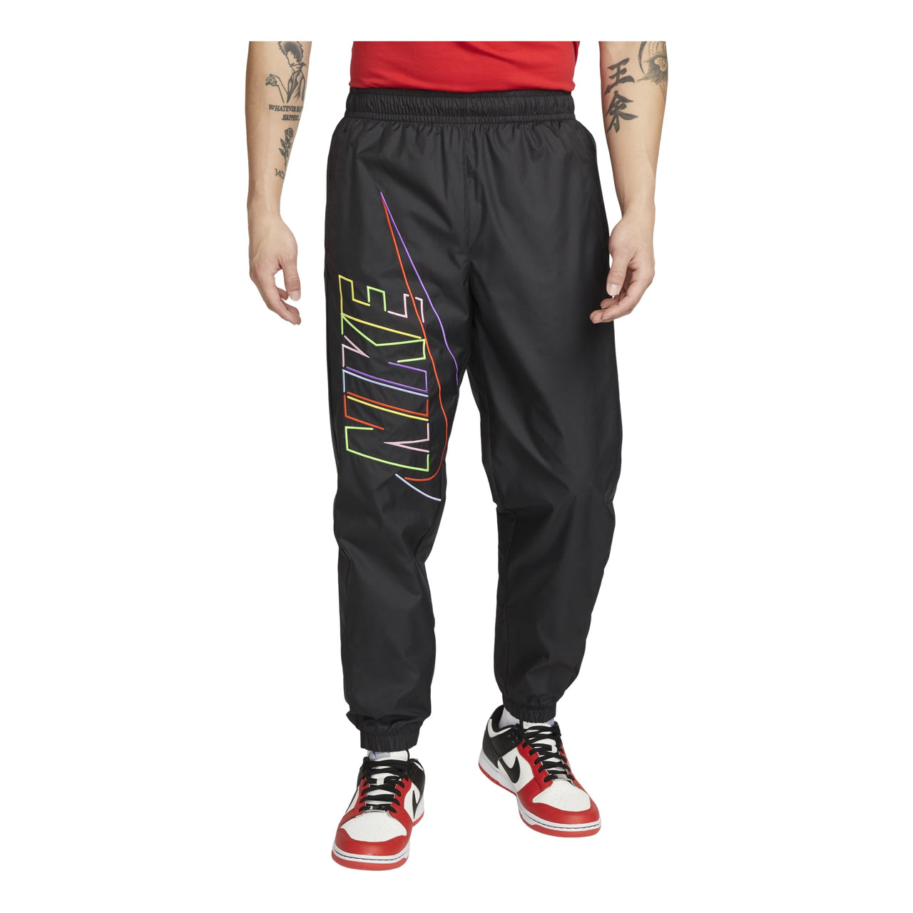 Nike Rainbow Logo Pants 'Black' DX0622-010