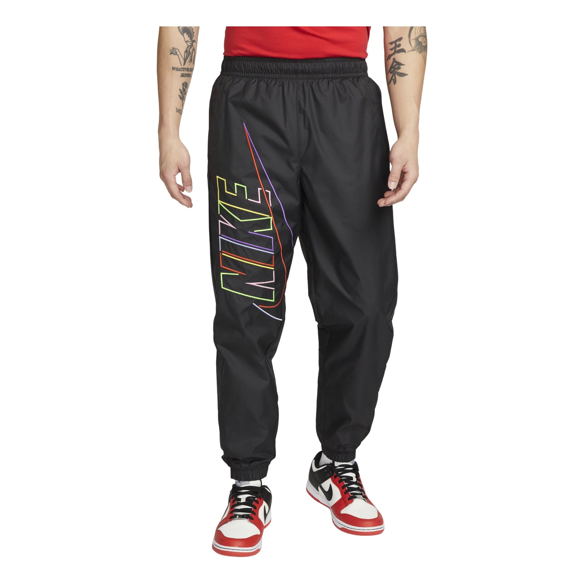 Nike Rainbow Logo Pants 'Black' DX0622-010