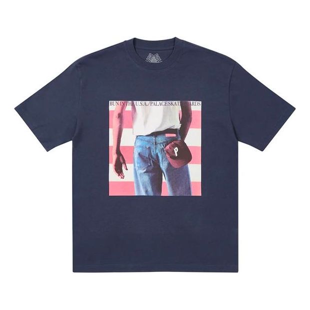 PALACE Character Pattern Basic Short Sleeve Unisex Blue PAL-SS21-014