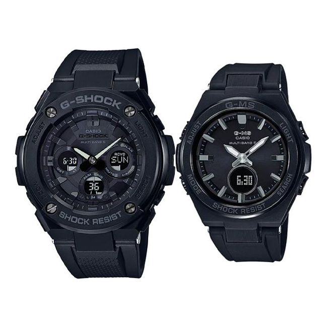 CASIO Baby-G 'Black' GST-W300G-1A1&MSG-W200G-1A2