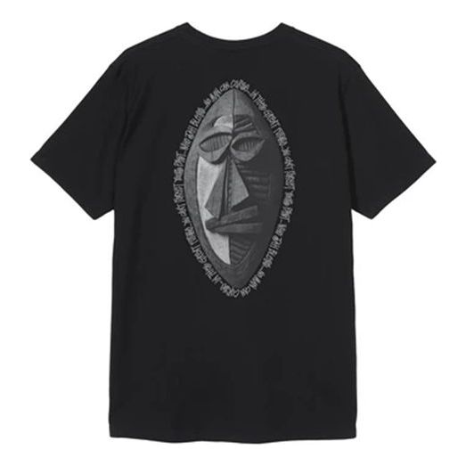 Stussy Tiribal Mask Tee Classic Short Sleeve Unisex Black 1904516-BLACK