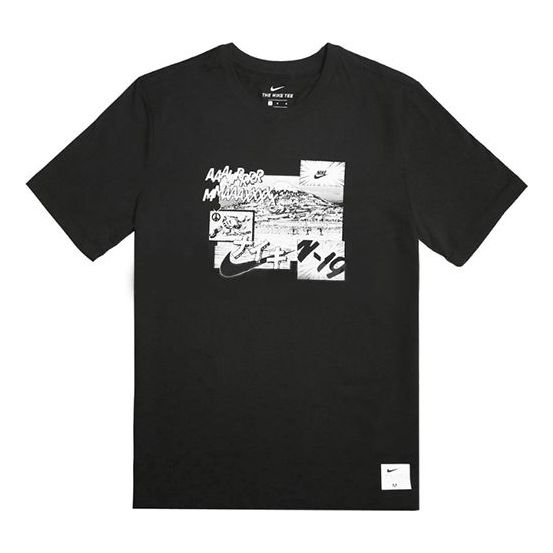 Nike Men's Sportswear Nike Air Max Comic Print Short Sleeve Men's Black BV7584-010