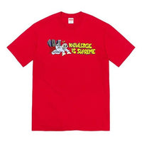 Supreme SS22 Week 1 Knowledge Tee T SUP-SS22-002-RED