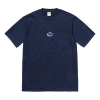 Supreme FW18 Bottle Cap Tee Bright Blue Logo Tee SUP-FW18-038