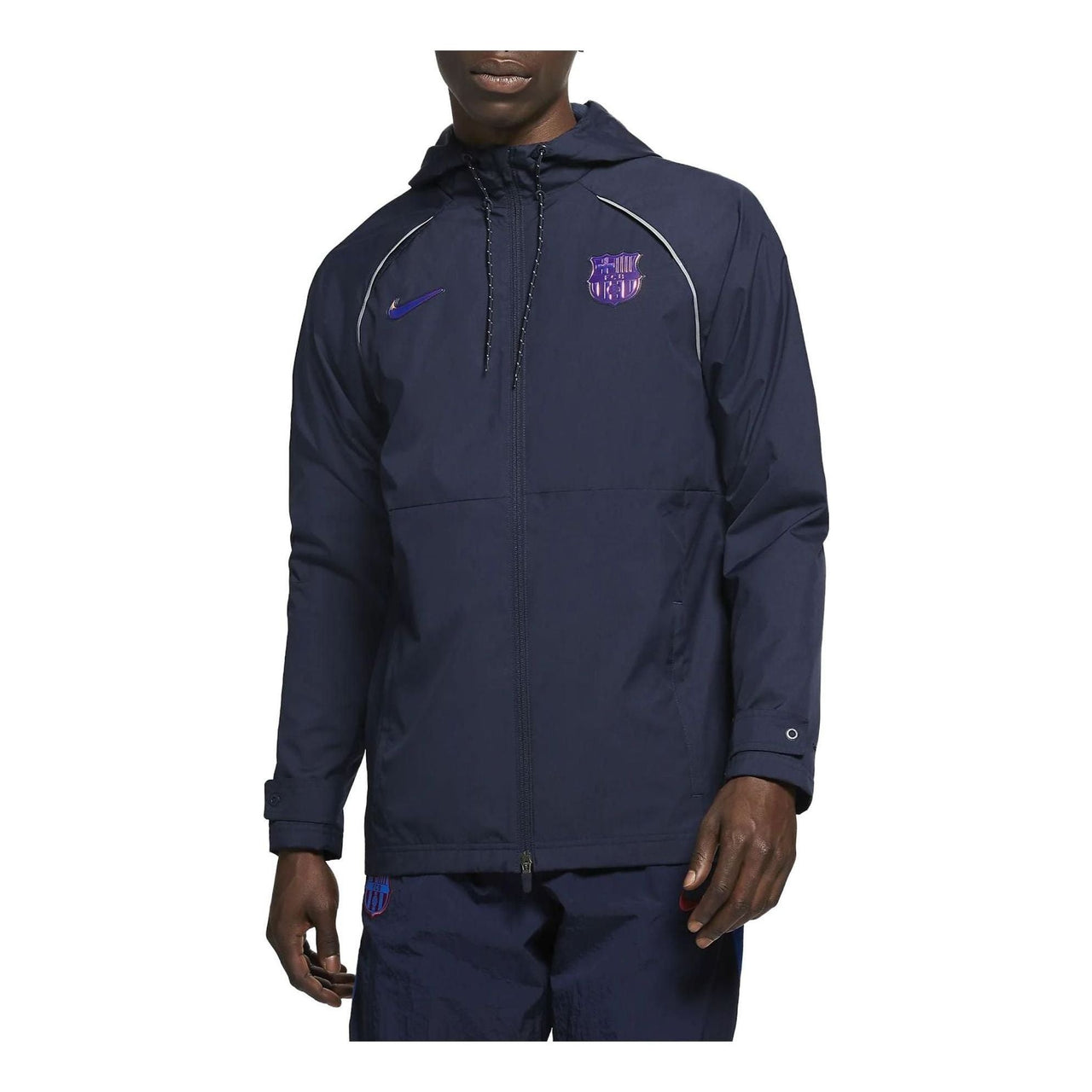 Nike Official FC Barcelona AWF Full Zip Jacket 'Blue' DA2465-451