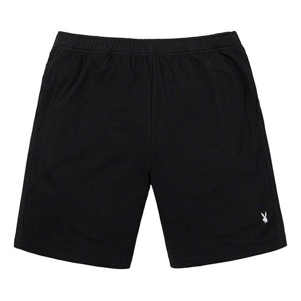 Supreme x Playboy SS19 Leisure Short Crossover Casual Shorts Unisex Black SUP-SS19-10081