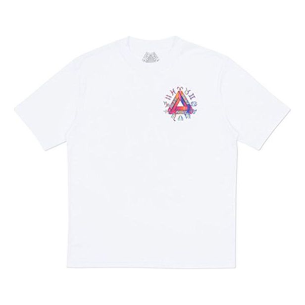 PALACE Pattern Printing Short Sleeve Unisex White PAL-SS18-081
