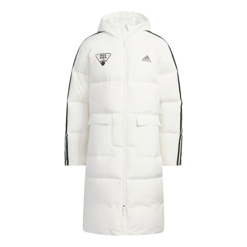 (GS) adidas Originals Long Down jacket 'White' IN5212