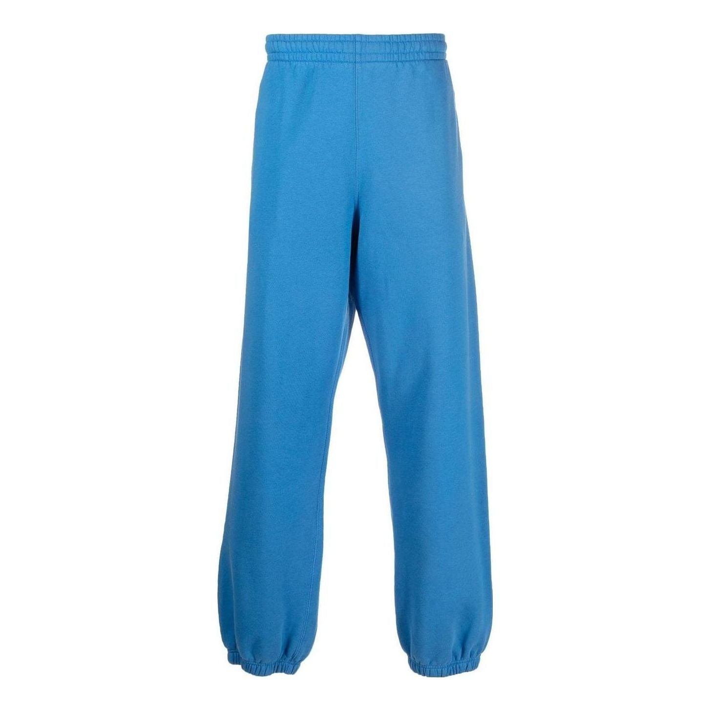 Men's Off-White FW22 Solid Color Stripe Bundle Feet Casual Long Pants/Trousers Blue OMCH029F22FLE0014545