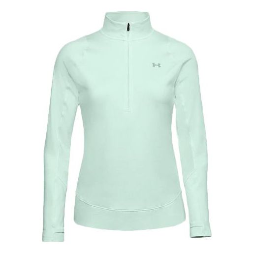 (WMNS) Under Armour Storm Midlayer 1/2 Zipper Sports Top Blue 1356229-403