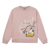(WMNS) Li-Ning x Disney Crossover Cartoon Printing Pullover 'Rose Pink' AWDR688-4