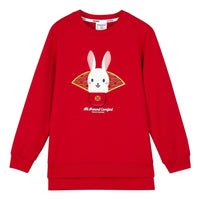 (WMNS) Skechers CNY Series Crew Sweater 'Red White' L123G006-001W