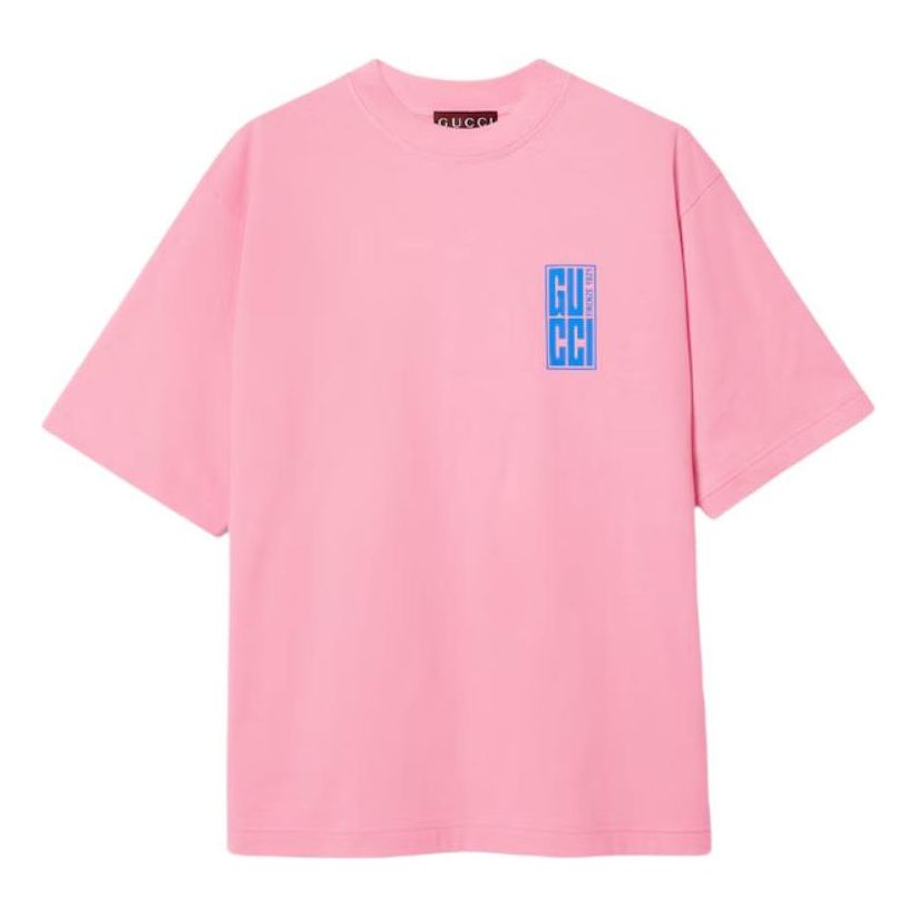 Gucci Graphic Cotton T-shirt 'Pink' 784361-XJGKW-5904