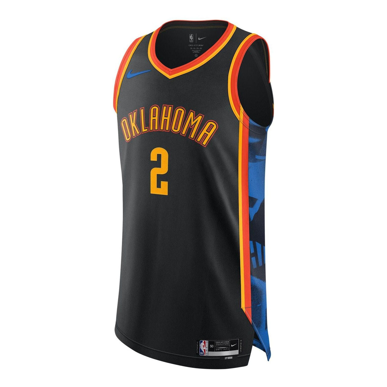 Nike Dri-FIT ADV NBA Oklahoma City Thunder 2024/25 City Edition Authentic Jersey 'Shai Gilgeous-Alexander' FQ4476-010