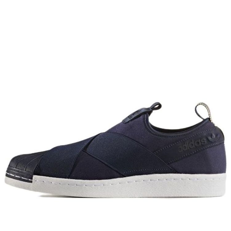 adidas originals Superstar Slip-on Cozy Wear-resistant Skateboarding Shoes Blue BZ0113