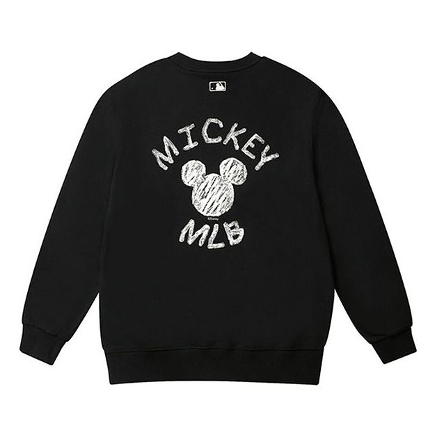 MLB x Disney Mickey Mouse Long-Sleeve Fleece Unisex Black 31MTK1041-43L