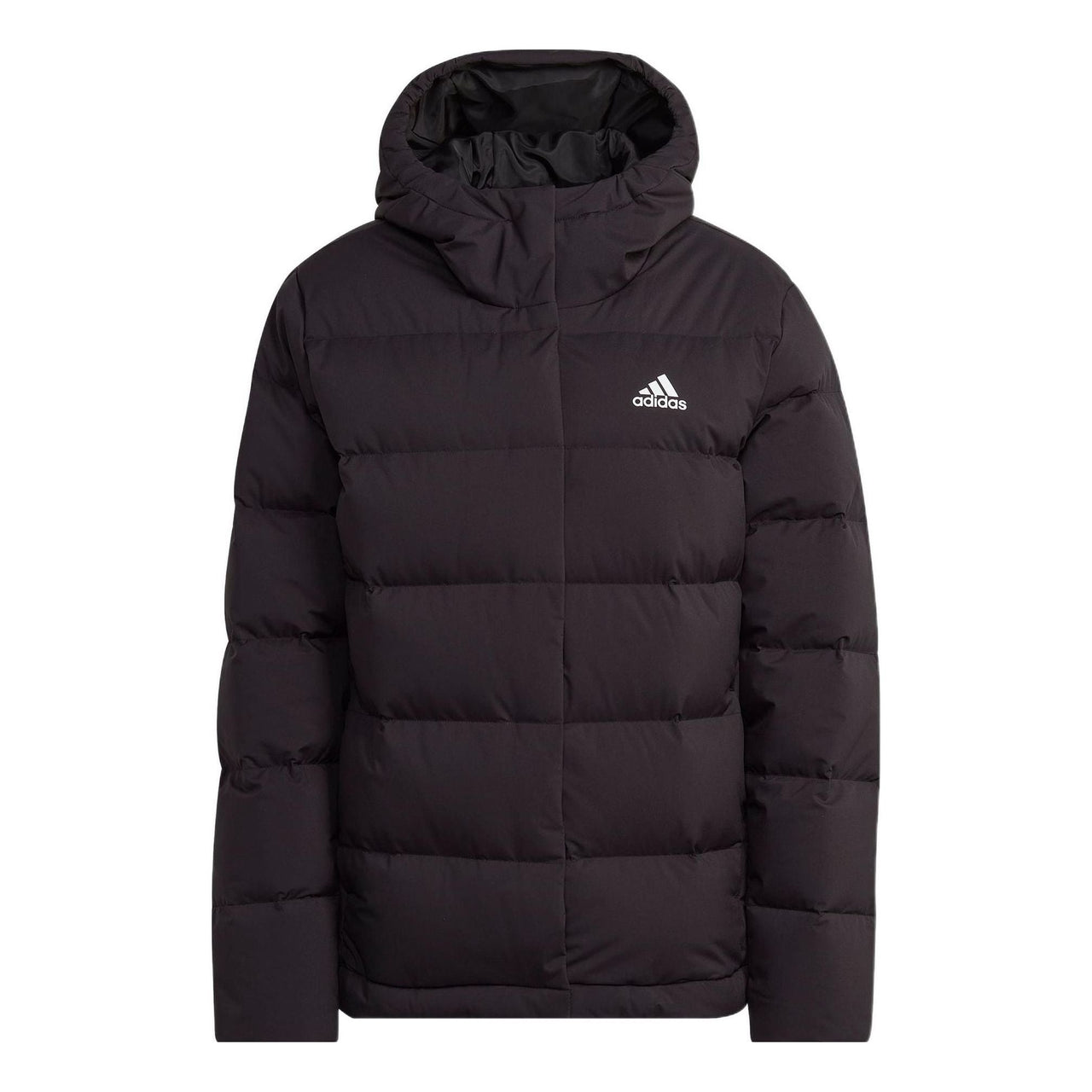 (WMNS) adidas Helionic Hooded Down Jacket Asia Sizing 'Black' HG8747
