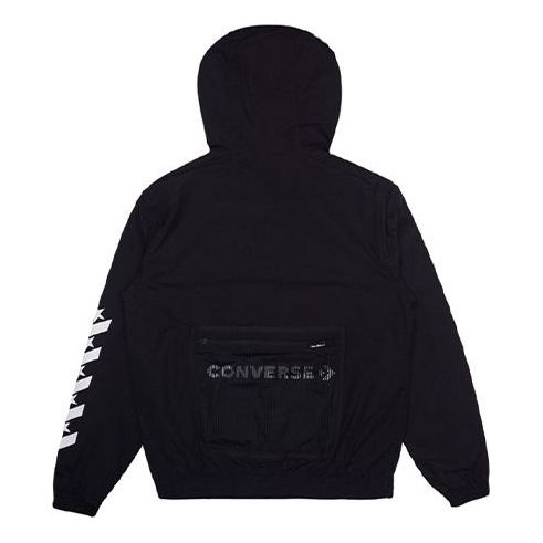 Converse Star Chevron Windproof Jacket Asia Sizing 'Black' 10017080-A03