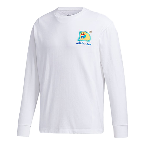 adidas neo Sports Round Neck Pullover White GP5817