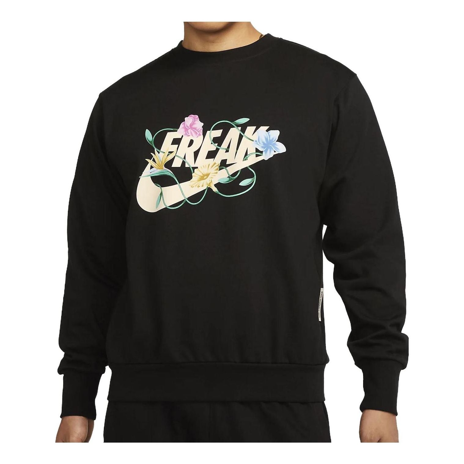 Nike Giannis Standard Issue Graphic Basketball Crew 'Black' FJ9558-010