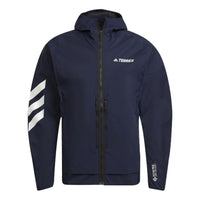 adidas Terrex Outdoor Sports Hooded Jacket Navy Blue GV4359