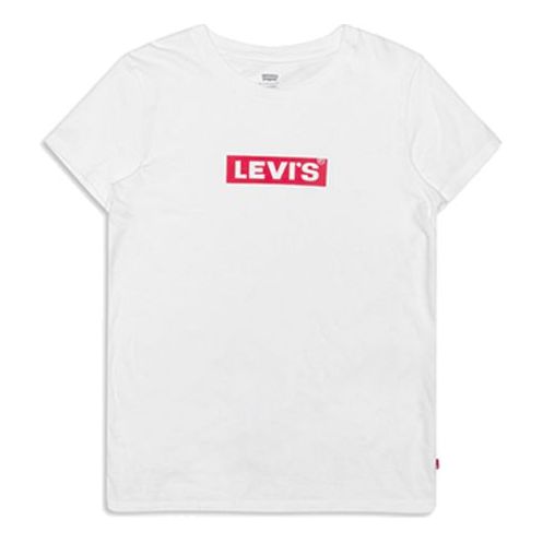 Levis Box Logo Casual Round Neck Short Sleeve White 17369-0903