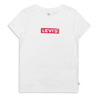 Levis Box Logo Casual Round Neck Short Sleeve White 17369-0903