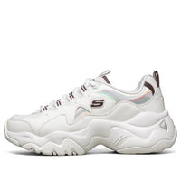 (WMNS) Skechers D'lites 3.0 Running Shoes White/Silver 88888399-WSL