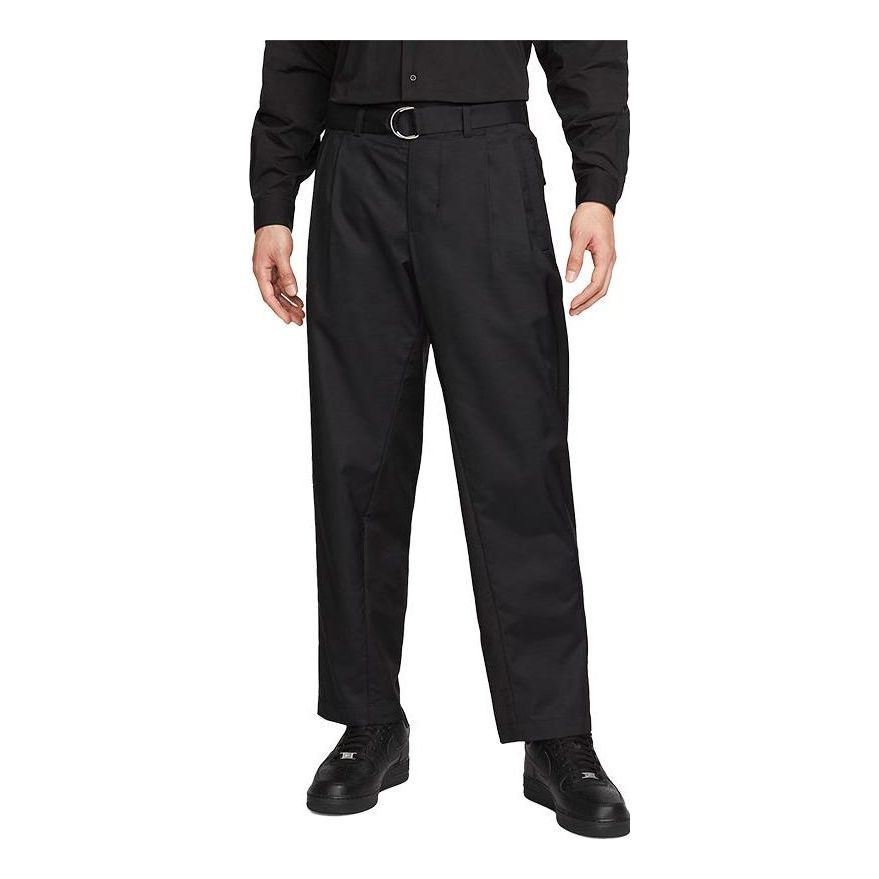 Men's Nike Light Durable Solid Color Casual Long Pants/Trousers Black DN4100-010
