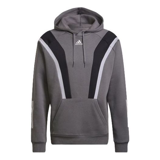 Men's adidas Sw Fl Hoddie Contrasting Colors Sports Gray HP1899