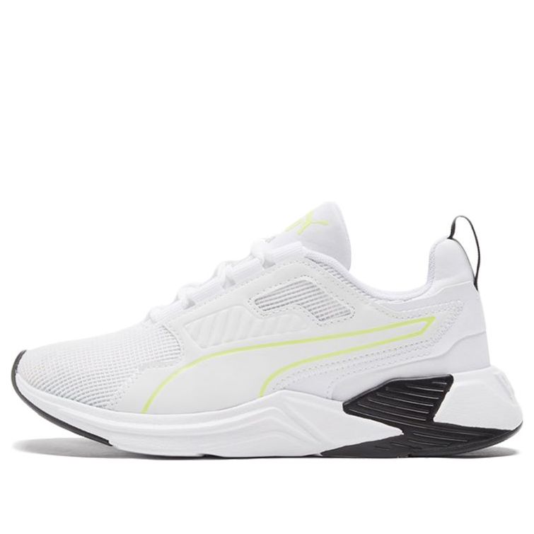 (WMNS) PUMA Disperse Xt Low Top Running Shoes White/Black/Yellow 193744-12