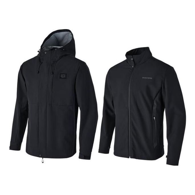 Skechers Woven Sports 3-In-1 Jacket 'Black' P124M004-0018