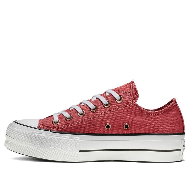 (WMNS) Converse Chuck Taylor All Star Platform Low Top Thick Sole Red White 564996C