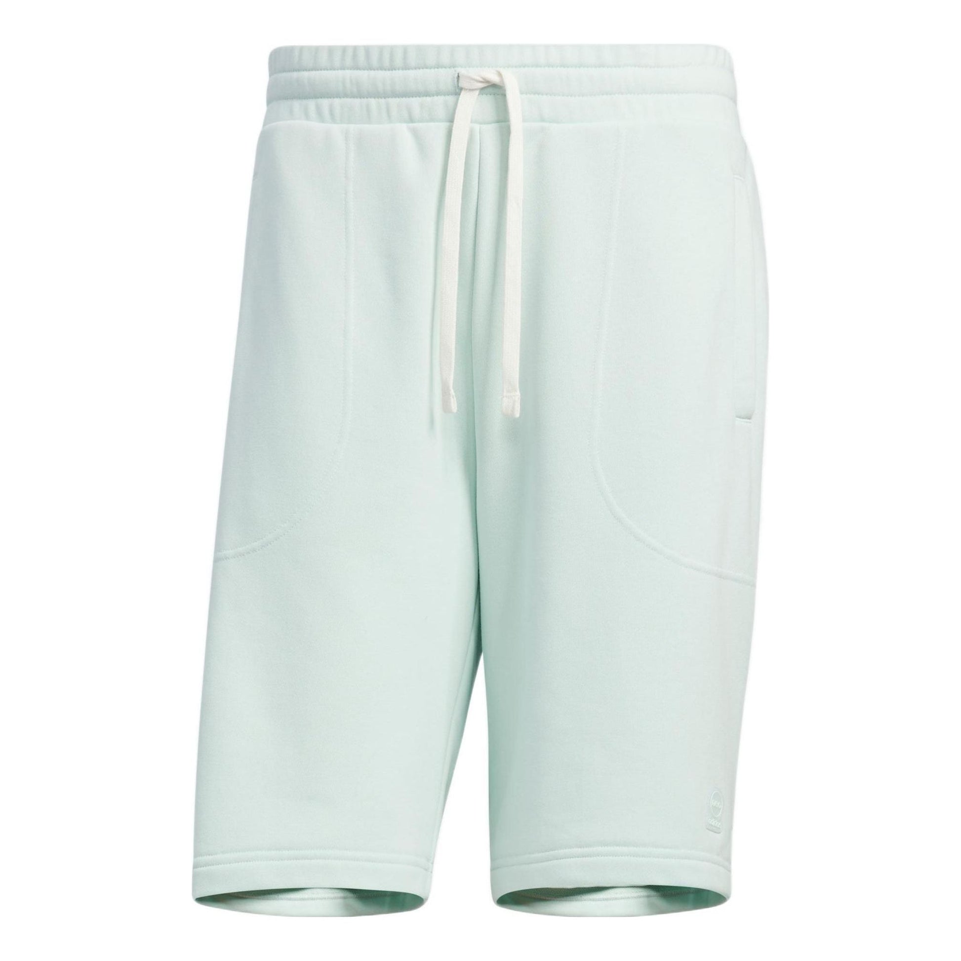adidas neo Solid Color Lacing Casual Straight Shorts Unisex Green HS6821