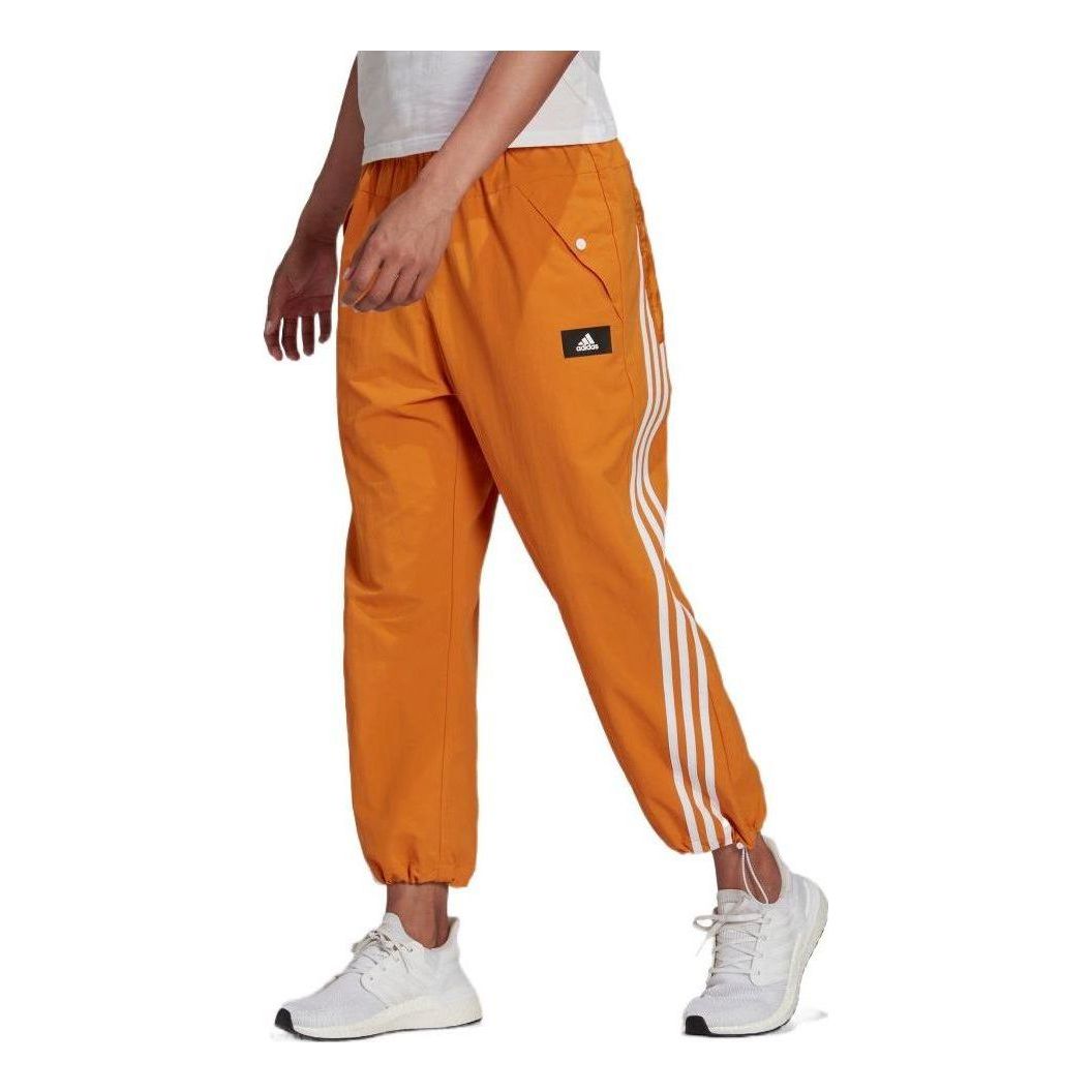 (WMNS) adidas Sportswear Future Icons 3-Stripes Woven Pants Asia Sizing 'Orange' HA0815
