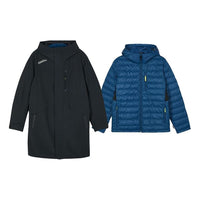 Skechers Casual Hooded 2-In-1 Jacket 'Black Blue' L423M147-03B6