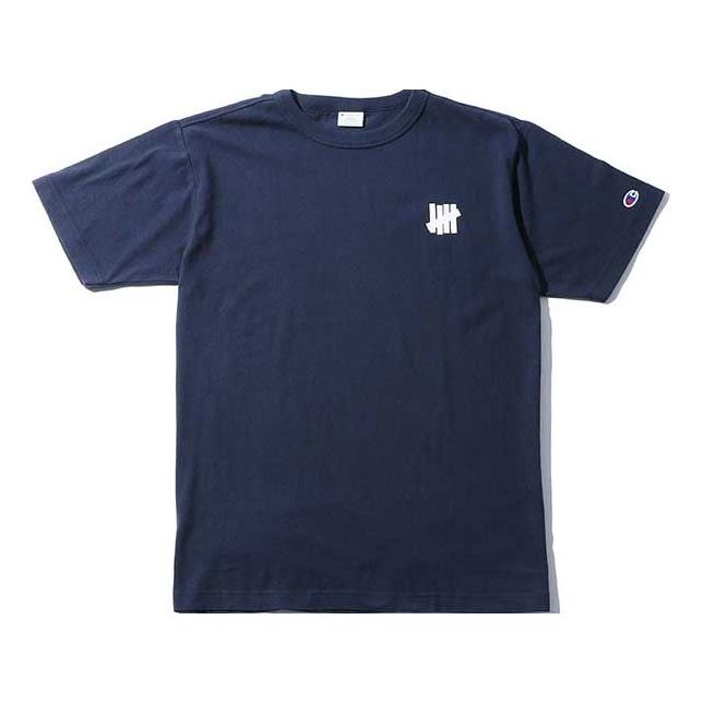UNDEFEATED x Champion Crossover Cuff Embroidered Short Sleeve Unisex Navy Blue C8-P369-NV