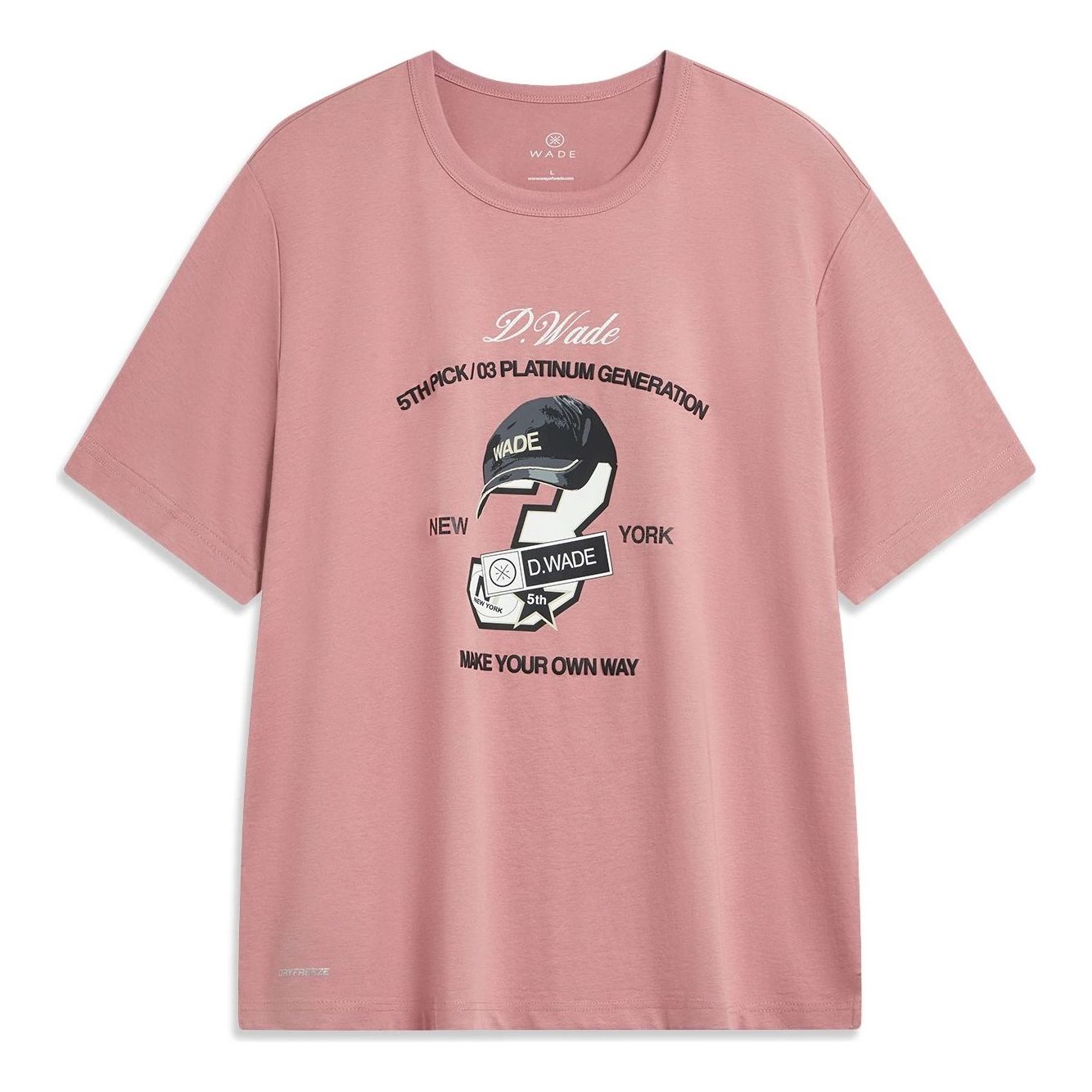 Li-Ning Way of Wade T-shirt 'Pink' AHST531-6