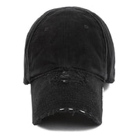 (WMNS) Balenciaga Distressed Brim Cap 'Black' 744300410B21077