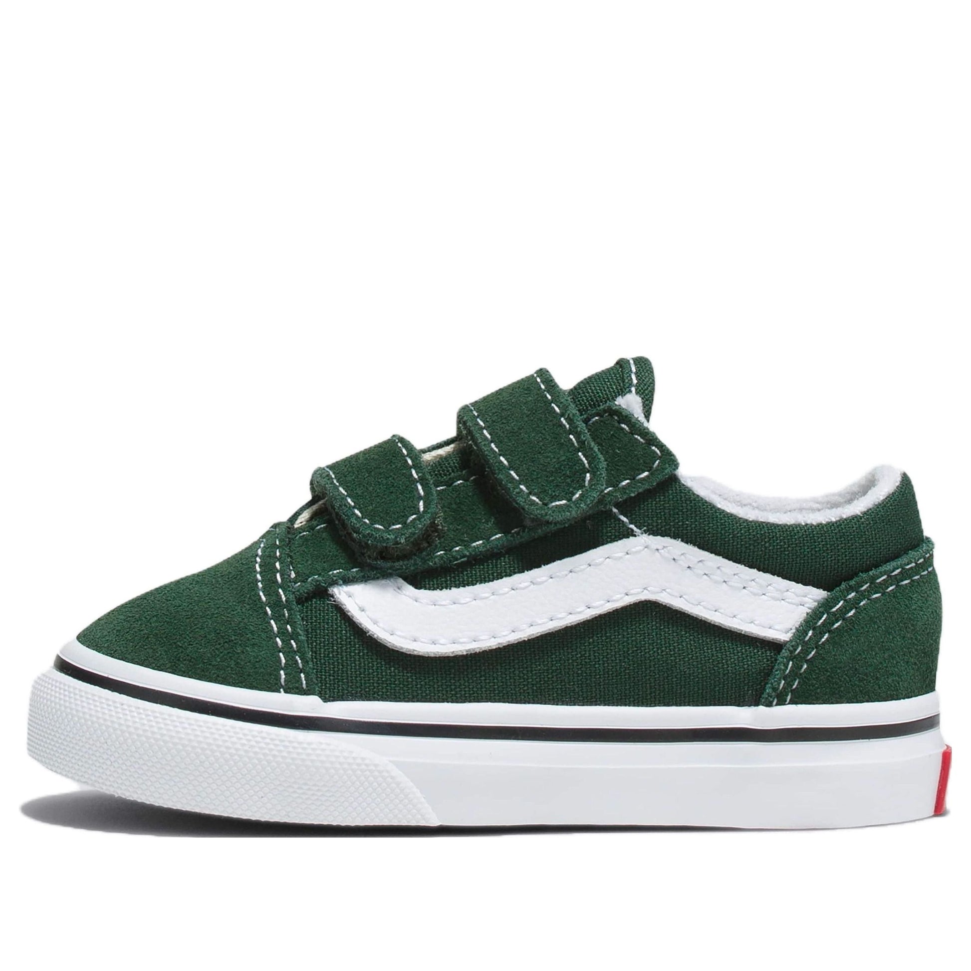 (TD) Vans Color Theory Old Skool Hook and Loop Shoes 'Green' VN0A38JNBD6
