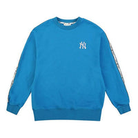 MLB NY New York Yankees Loose Casual Round Neck Long Sleeves Unisex Blue 31MTT1011-50U