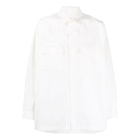 Men's Nike Solid Color Chest Long Sleeves White Shirt DN4096-100