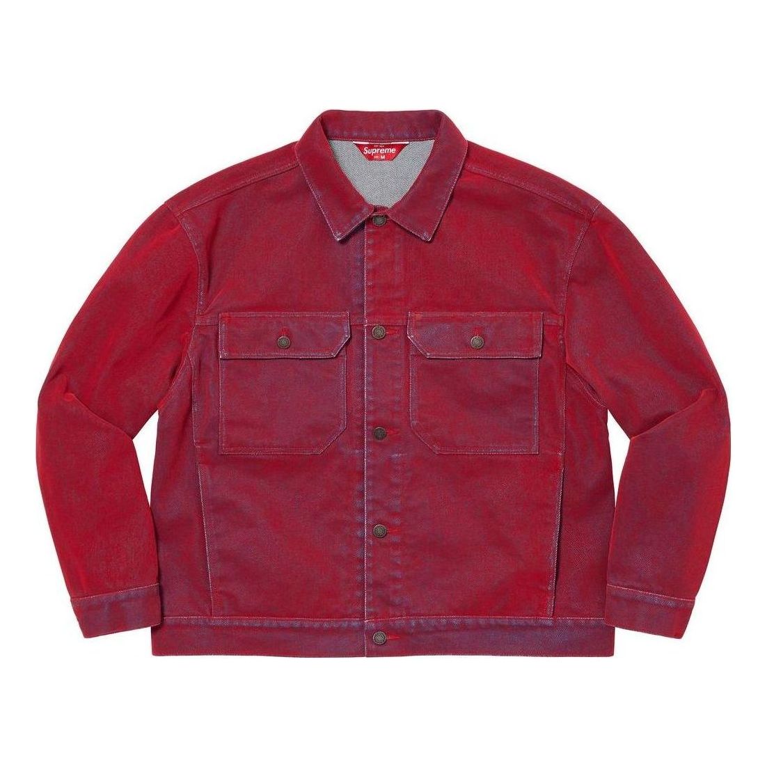 Supreme Flocked Denim Trucker Jacket 'Purple' SUP-SS23-089