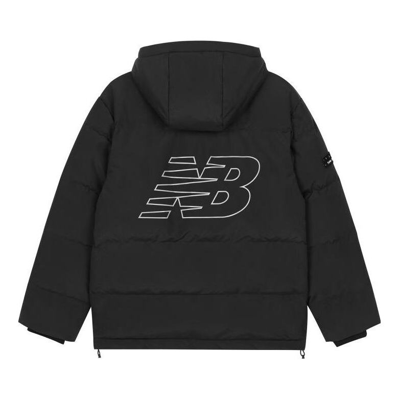 New Balance NB Logo Winter Down Jacket Asia Sizing 'Black' AMJ33339-BK